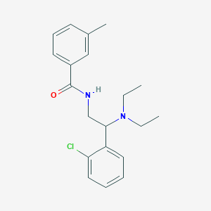 N-[2-(2-chlorophenyl)-2-(diethylamino)ethyl]-3-methylbenzamide