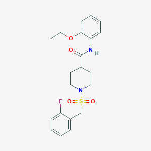 N-(2-ethoxyphenyl)-1-[(2-fluorobenzyl)sulfonyl]piperidine-4-carboxamide