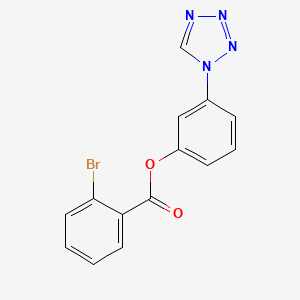 3-(1H-tetrazol-1-yl)phenyl 2-bromobenzoate