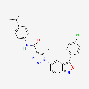 1-[3-(4-chlorophenyl)-2,1-benzoxazol-5-yl]-5-methyl-N-[4-(propan-2-yl)phenyl]-1H-1,2,3-triazole-4-carboxamide