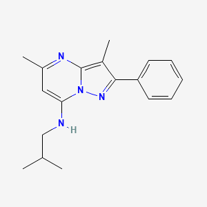 N-isobutyl-3,5-dimethyl-2-phenylpyrazolo[1,5-a]pyrimidin-7-amine