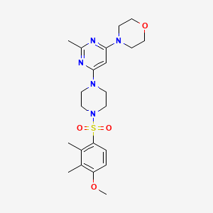 4-{6-[4-(4-Methoxy-2,3-dimethylbenzenesulfonyl)piperazin-1-YL]-2-methylpyrimidin-4-YL}morpholine