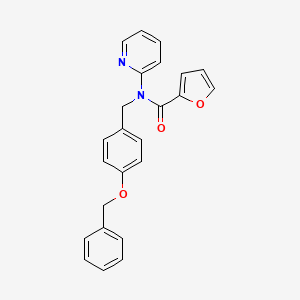 N-[4-(benzyloxy)benzyl]-N-(pyridin-2-yl)furan-2-carboxamide