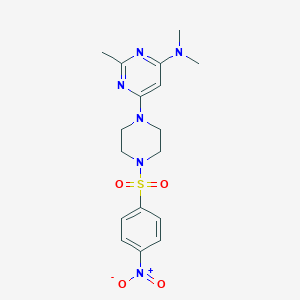 N,N,2-Trimethyl-6-[4-(4-nitrobenzenesulfonyl)piperazin-1-YL]pyrimidin-4-amine