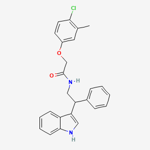 2-(4-chloro-3-methylphenoxy)-N-[2-(1H-indol-3-yl)-2-phenylethyl]acetamide