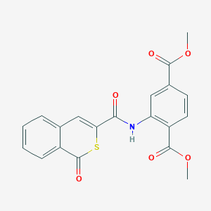 dimethyl 2-{[(1-oxo-1H-isothiochromen-3-yl)carbonyl]amino}benzene-1,4-dicarboxylate