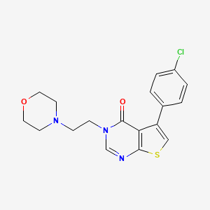 5-(4-chlorophenyl)-3-[2-(morpholin-4-yl)ethyl]thieno[2,3-d]pyrimidin-4(3H)-one