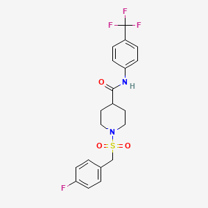 1-[(4-fluorobenzyl)sulfonyl]-N-[4-(trifluoromethyl)phenyl]piperidine-4-carboxamide