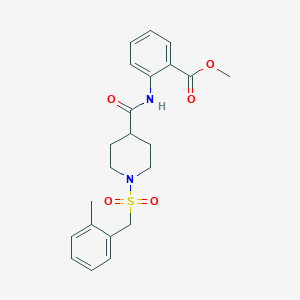 Methyl 2-[({1-[(2-methylbenzyl)sulfonyl]piperidin-4-yl}carbonyl)amino]benzoate