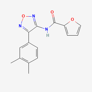 N-[4-(3,4-dimethylphenyl)-1,2,5-oxadiazol-3-yl]furan-2-carboxamide