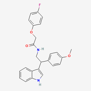 molecular formula C25H23FN2O3 B11332167 2-(4-fluorophenoxy)-N-[2-(1H-indol-3-yl)-2-(4-methoxyphenyl)ethyl]acetamide 