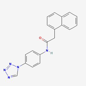 2-(naphthalen-1-yl)-N-[4-(1H-1,2,3,4-tetrazol-1-yl)phenyl]acetamide