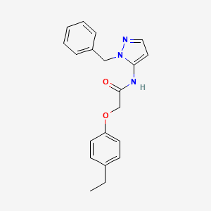 molecular formula C20H21N3O2 B11332204 N-(1-benzyl-1H-pyrazol-5-yl)-2-(4-ethylphenoxy)acetamide 