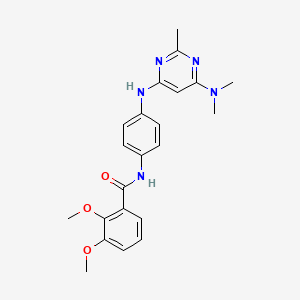 N-(4-{[6-(dimethylamino)-2-methylpyrimidin-4-yl]amino}phenyl)-2,3-dimethoxybenzamide