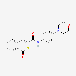 N-[4-(morpholin-4-yl)phenyl]-1-oxo-1H-isothiochromene-3-carboxamide