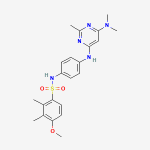 N-(4-((6-(dimethylamino)-2-methylpyrimidin-4-yl)amino)phenyl)-4-methoxy-2,3-dimethylbenzenesulfonamide