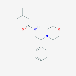 3-methyl-N-[2-(4-methylphenyl)-2-(morpholin-4-yl)ethyl]butanamide