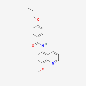 N-(8-ethoxyquinolin-5-yl)-4-propoxybenzamide