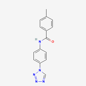 4-methyl-N-[4-(1H-tetrazol-1-yl)phenyl]benzamide