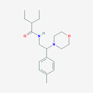 molecular formula C19H30N2O2 B11332380 2-ethyl-N-[2-(4-methylphenyl)-2-(morpholin-4-yl)ethyl]butanamide 