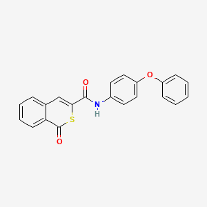 1-oxo-N-(4-phenoxyphenyl)-1H-isothiochromene-3-carboxamide