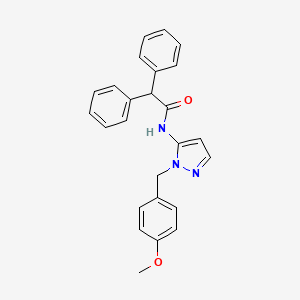 N-[1-(4-methoxybenzyl)-1H-pyrazol-5-yl]-2,2-diphenylacetamide