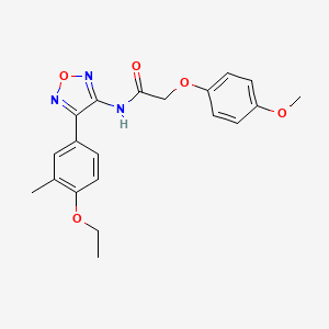 N-[4-(4-ethoxy-3-methylphenyl)-1,2,5-oxadiazol-3-yl]-2-(4-methoxyphenoxy)acetamide