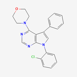 7-(2-chlorophenyl)-4-(morpholin-4-yl)-5-phenyl-7H-pyrrolo[2,3-d]pyrimidine