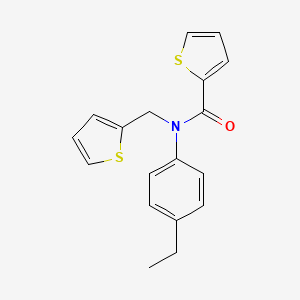 N-(4-ethylphenyl)-N-(thiophen-2-ylmethyl)thiophene-2-carboxamide