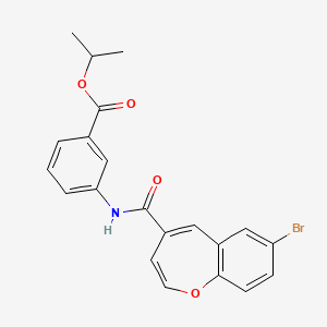 Propan-2-yl 3-{[(7-bromo-1-benzoxepin-4-yl)carbonyl]amino}benzoate