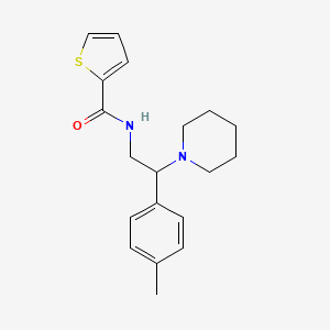 molecular formula C19H24N2OS B11332480 N-[2-(4-methylphenyl)-2-(piperidin-1-yl)ethyl]thiophene-2-carboxamide 