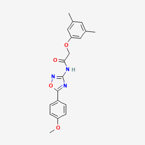 molecular formula C19H19N3O4 B11332604 2-(3,5-dimethylphenoxy)-N-[5-(4-methoxyphenyl)-1,2,4-oxadiazol-3-yl]acetamide 