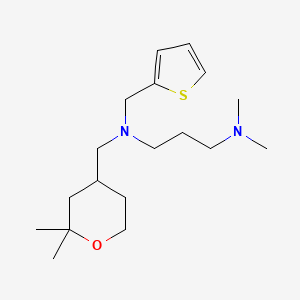 N-[3-(Dimethylamino)propyl]-N-[(2,2-dimethyltetrahydro-2H-pyran-4-YL)methyl]-N-(2-thienylmethyl)amine