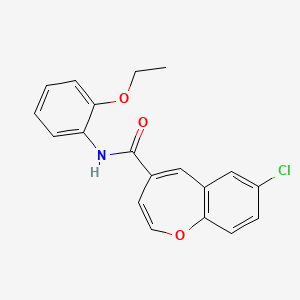 7-chloro-N-(2-ethoxyphenyl)-1-benzoxepine-4-carboxamide