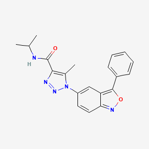 5-methyl-1-(3-phenyl-2,1-benzoxazol-5-yl)-N-(propan-2-yl)-1H-1,2,3-triazole-4-carboxamide