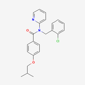 N-(2-chlorobenzyl)-4-(2-methylpropoxy)-N-(pyridin-2-yl)benzamide