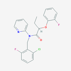 N-(2-chloro-6-fluorobenzyl)-2-(2-fluorophenoxy)-N-(pyridin-2-yl)butanamide