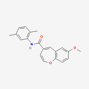 N-(2,5-dimethylphenyl)-7-methoxy-1-benzoxepine-4-carboxamide