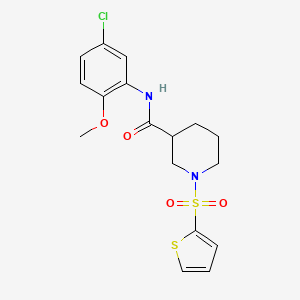 N-(5-chloro-2-methoxyphenyl)-1-(thiophen-2-ylsulfonyl)piperidine-3-carboxamide