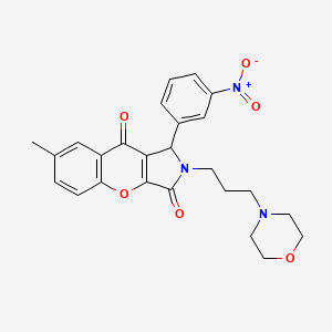 7-Methyl-2-[3-(morpholin-4-yl)propyl]-1-(3-nitrophenyl)-1,2-dihydrochromeno[2,3-c]pyrrole-3,9-dione