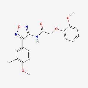 N-[4-(4-methoxy-3-methylphenyl)-1,2,5-oxadiazol-3-yl]-2-(2-methoxyphenoxy)acetamide