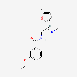 molecular formula C18H24N2O3 B11332802 N-[2-(dimethylamino)-2-(5-methylfuran-2-yl)ethyl]-3-ethoxybenzamide 