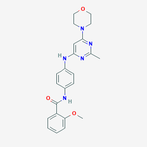 2-methoxy-N-(4-((2-methyl-6-morpholinopyrimidin-4-yl)amino)phenyl)benzamide