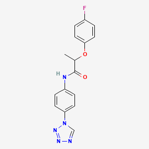 2-(4-fluorophenoxy)-N-[4-(1H-tetrazol-1-yl)phenyl]propanamide