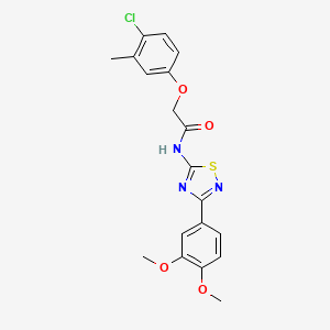 2-(4-chloro-3-methylphenoxy)-N-[3-(3,4-dimethoxyphenyl)-1,2,4-thiadiazol-5-yl]acetamide