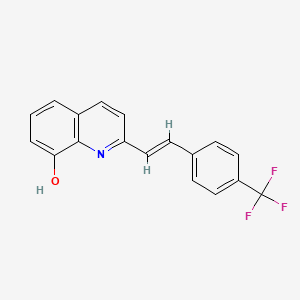 2-[(1E)-2-[4-(Trifluoromethyl)phenyl]ethenyl]quinolin-8-OL