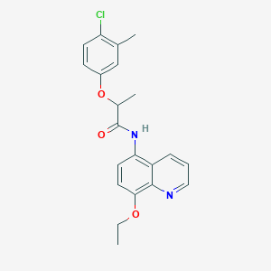 2-(4-chloro-3-methylphenoxy)-N-(8-ethoxyquinolin-5-yl)propanamide