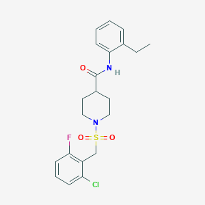 1-[(2-chloro-6-fluorobenzyl)sulfonyl]-N-(2-ethylphenyl)piperidine-4-carboxamide