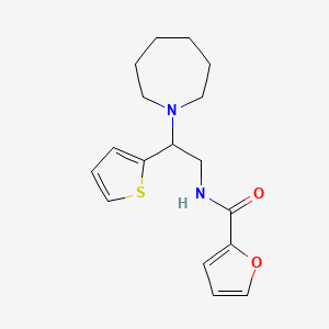 molecular formula C17H22N2O2S B11332942 N-[2-(azepan-1-yl)-2-(thiophen-2-yl)ethyl]furan-2-carboxamide 