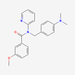 N-[4-(dimethylamino)benzyl]-3-methoxy-N-(pyridin-2-yl)benzamide